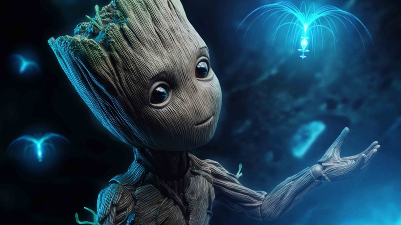 baby groot, 4k, hd, superheroes