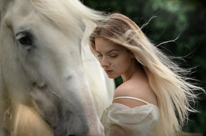 girls, horse, model, hd, 4k