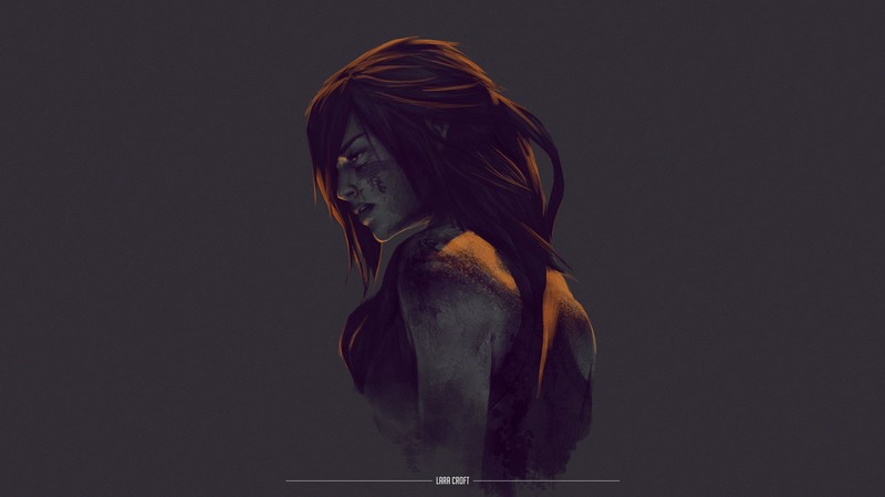 lara croft, tomb raider, games, hd, 4k, minimalism, minimalist