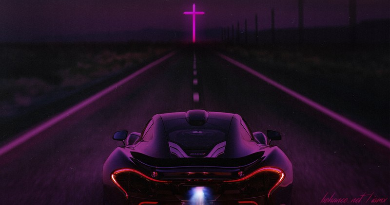 mclaren, hd, 4k, cars, artwork, neon