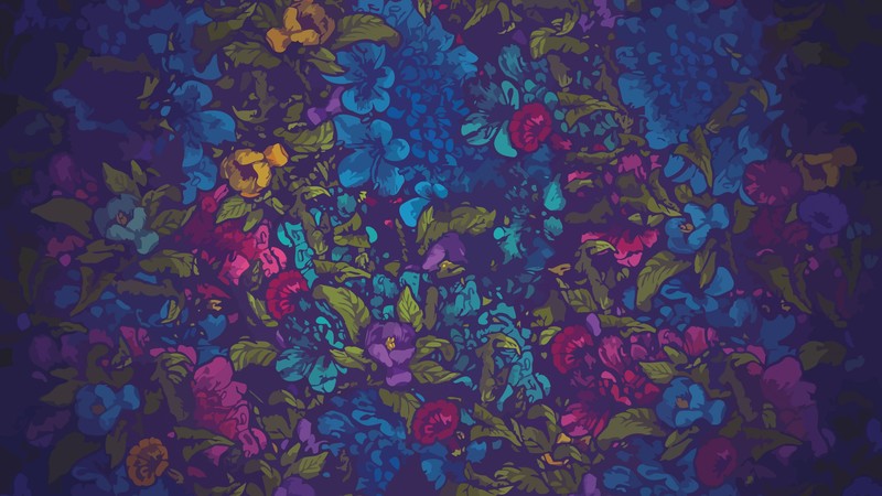 floral, pattern, abstract, hd, artist, artwork, digital art, deviantart