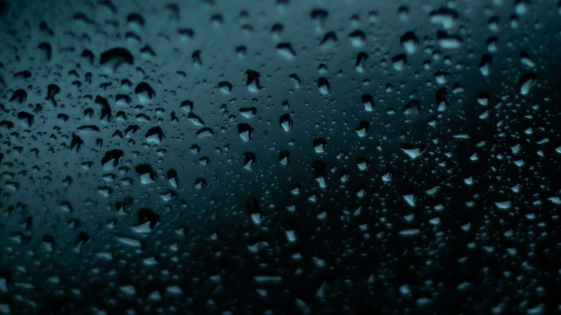 drops, wet, surface, dark, macro, 4k