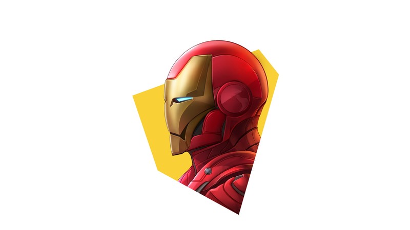 iron man, superheroes, hd, minimalism, minimalist, 4k