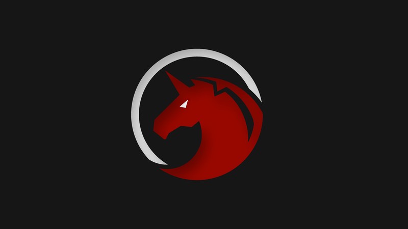 unicorn, logo, hd, 4k
