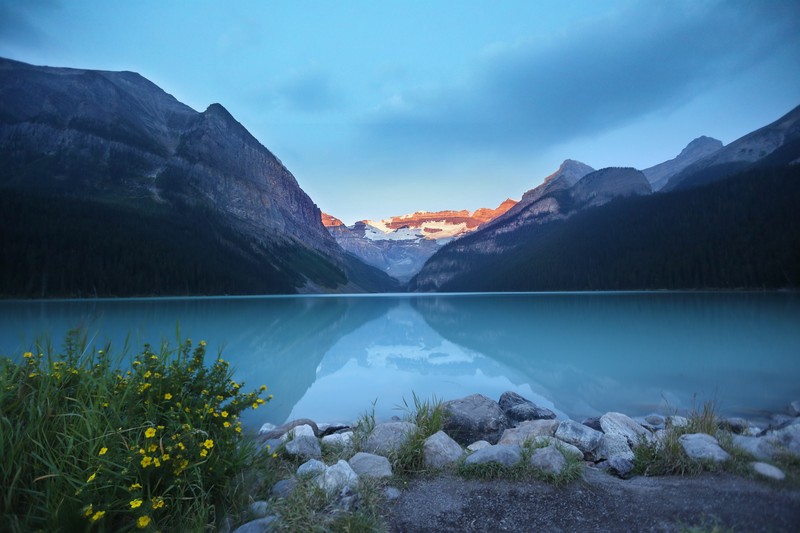 lake, nature, mountains, hd