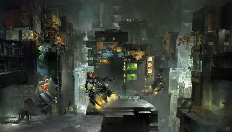 scifi, city, artist, artwork, digital art, hd, artstation