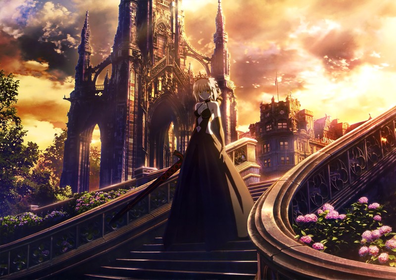 fate stay night, anime girl, anime, hd, 4k, artist, artwork, digital art