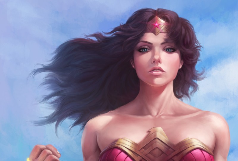 wonder woman, superheroes, painting, artist, artwork, digital art, hd, 4k, behance