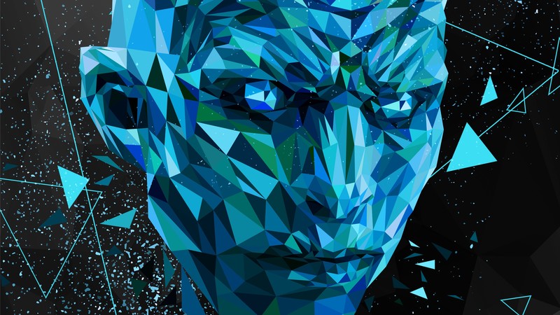 night king, low poly, hd, artwork, artist, digital art, behance, 4k