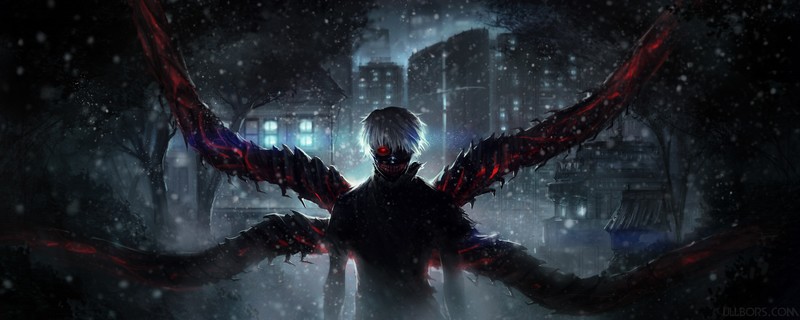 tokyo ghoul, ken kaneki, anime, artist, artwork, digital art, hd, 4k, 5k, dark