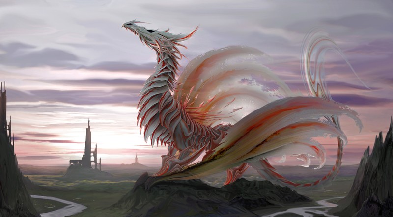 dragon, fantasy, artist, artwork, artist, digital art, hd, 4k, deviantart
