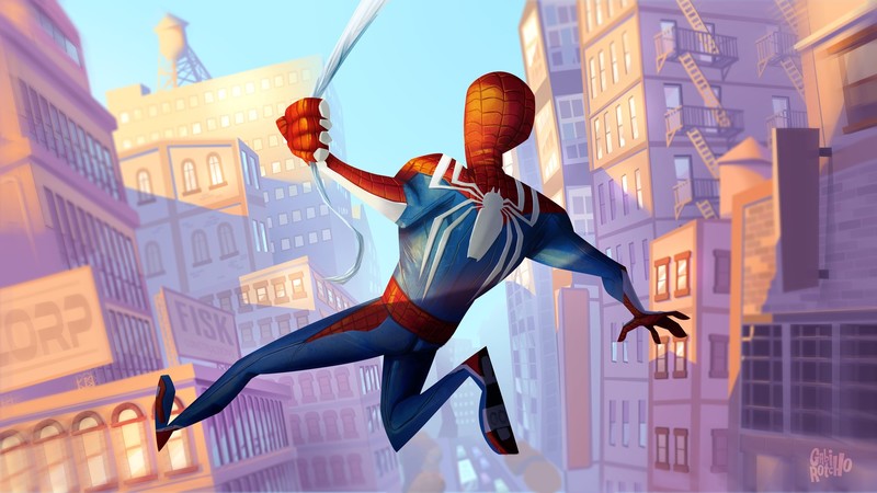 spiderman ps4, spiderman, games, artist, artwork, digital art, hd, artstation
