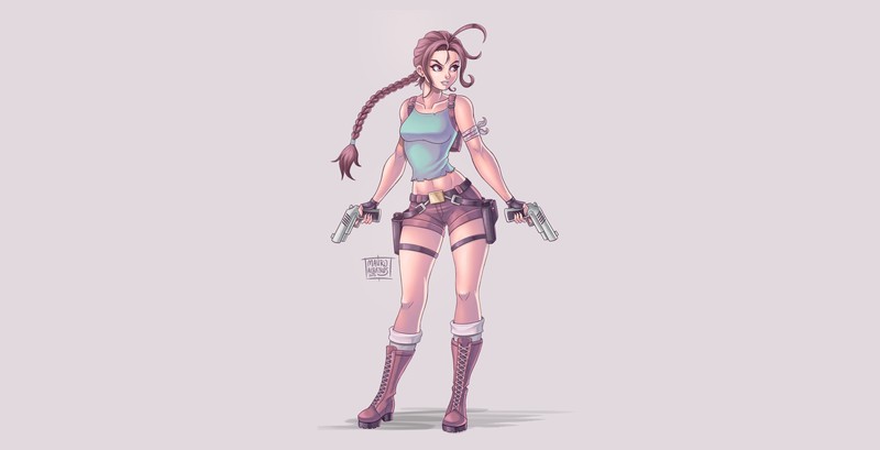 lara croft, tomb raider, artwork, hd, 4k, 5k, artist