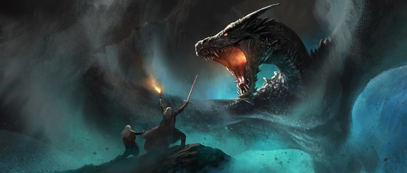 dragon, warrior, artist, artwork, digital art, hd, artstation