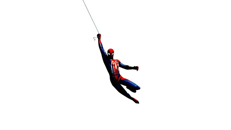 spiderman ps4, spiderman, games, hd, minimalism, minimalist, deviantart