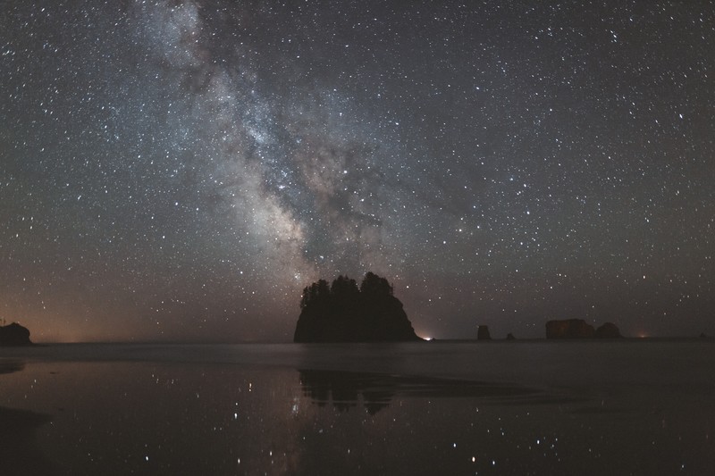 milky way, national park, nature, hd, 4k, sky, coast