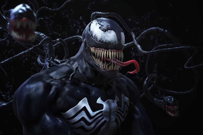 venom, digital art, hd, artwork, art, venom movie, supervillain, artstation