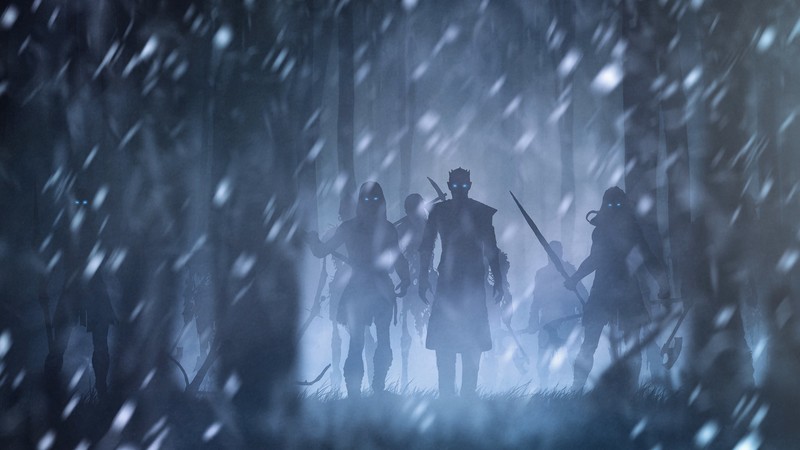 night king, white walkers, game of thrones, tv shows, hd, illustration, artist, artwork, digital art, behance, hd