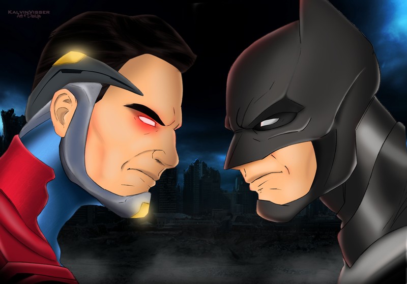 injustice 2, superman, batman, hd, 4k, artwork, digital art, deviantart, superheroes
