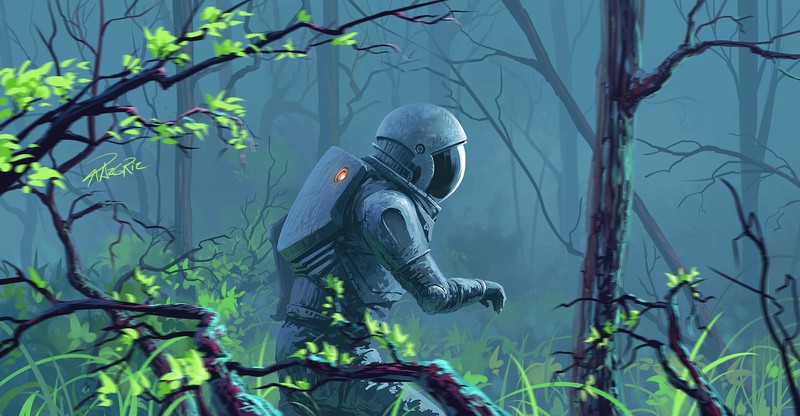 astronaut, scifi, artist, artwork, digital art, deviantart, hd
