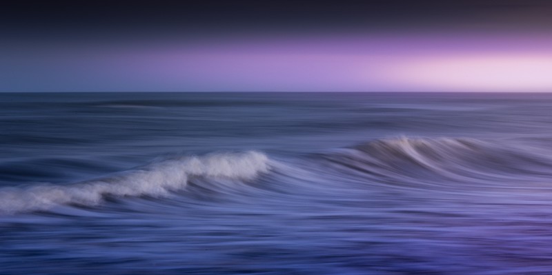 waves, ocean, purple, nature, hd