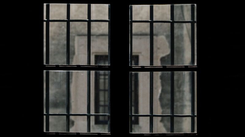window, lattice, dark, room, 4k