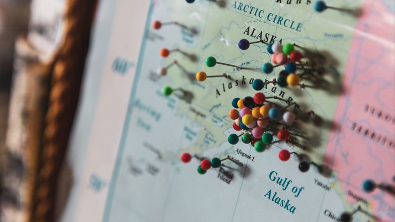map, pins, tags, travel, 4k
