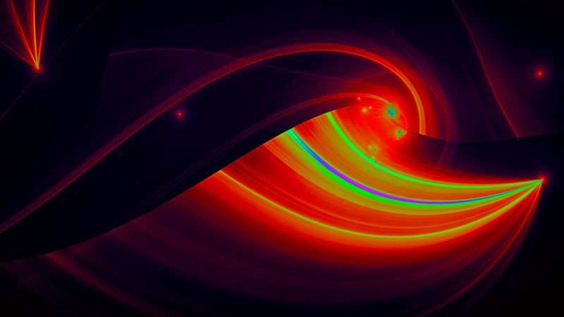 fractal, glow, bright, tangled, abstraction, 4k