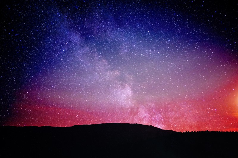 milky way, pink, hd, 4k, 5k, nature