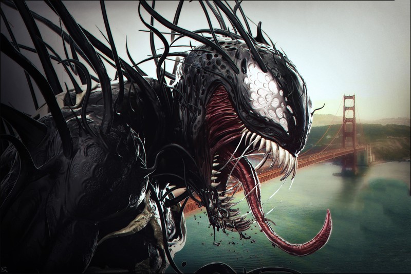 venom movie, venom, hd, supervillain, digital art, artwork, art, artstation