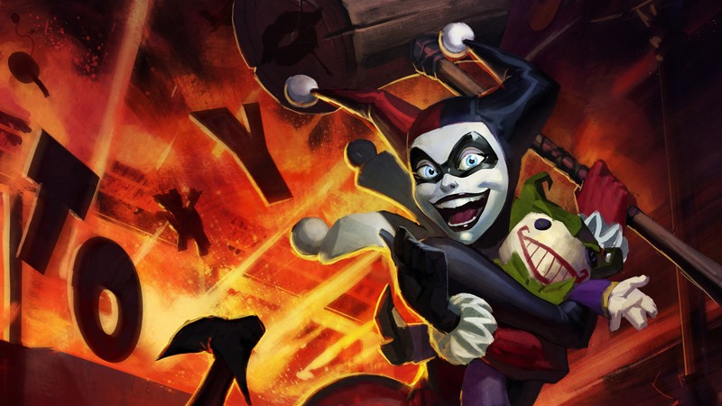 harley quinn, joker, superheroes, artwork, artist, digital art, hd, 4k