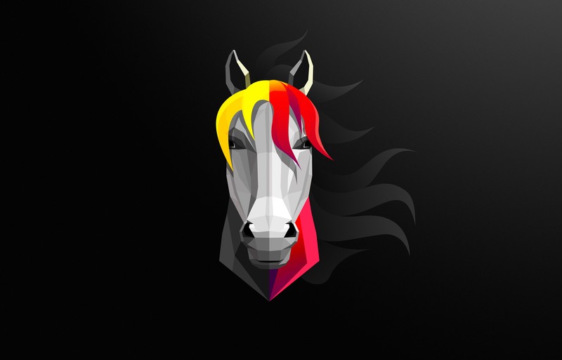 horse, minimalism, minimalist, artist, artwork, digital art, hd, 4k, 5k, 8k, deviantart