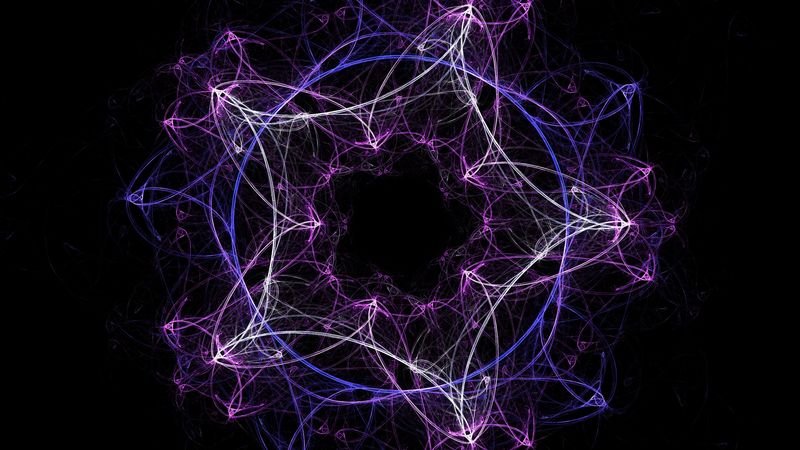 fractal, tangled, pattern, mandala, abstraction, 4k