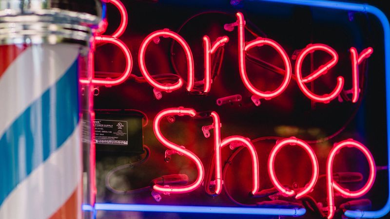 signboard, text, neon, red, glow, 4k