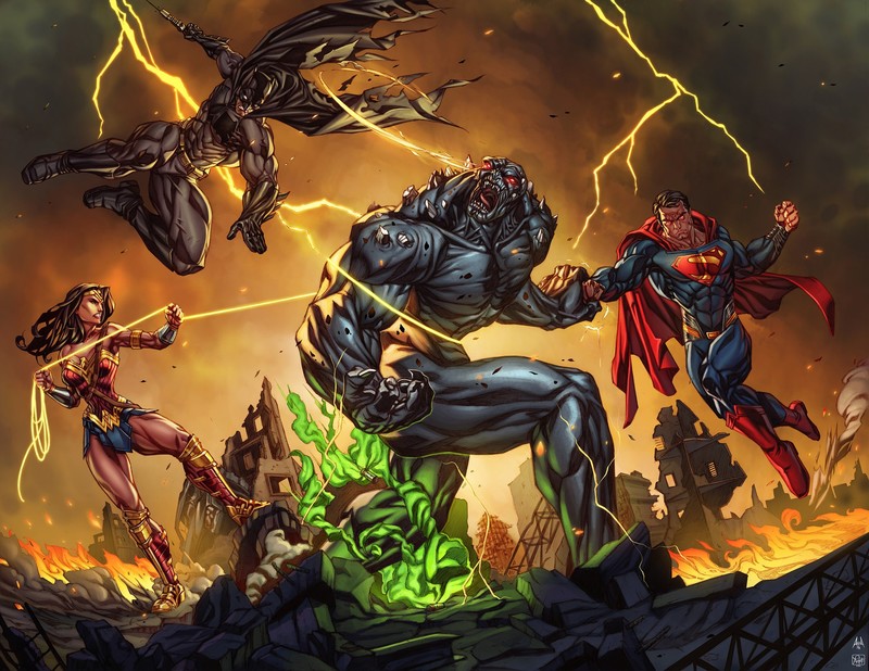 superman, batman, wonder woman, hd, superheroes, artwork, artist, artstation
