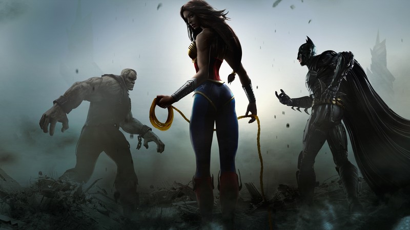 injustice gods among us, games, hd, wonder woman, batman, solomon grundy, superheroes