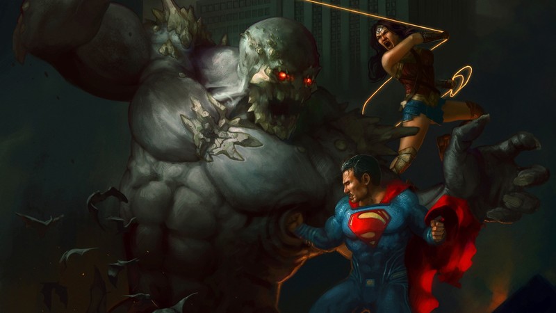 superman, wonder woman, hd, artwork, art, digital art, artstation, superheroes