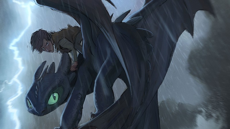 night fury, how to train your dragon, digital art, hd, 4k, deviantart