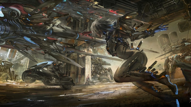anime girl, anime, artist, artwork, digital art, hd, scifi