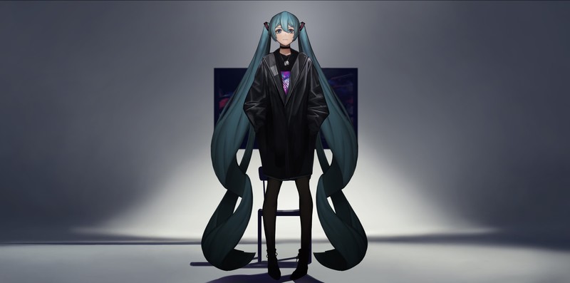 hatsune miku, vocaloid, anime, anime girl, hd, artist, artwork, digital art, 4k