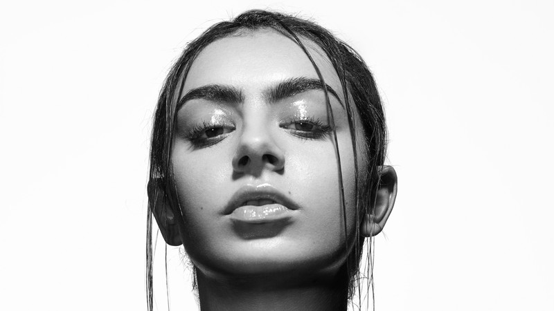charli xcx, celebrities, girls, music, hd, monochrome, black and white