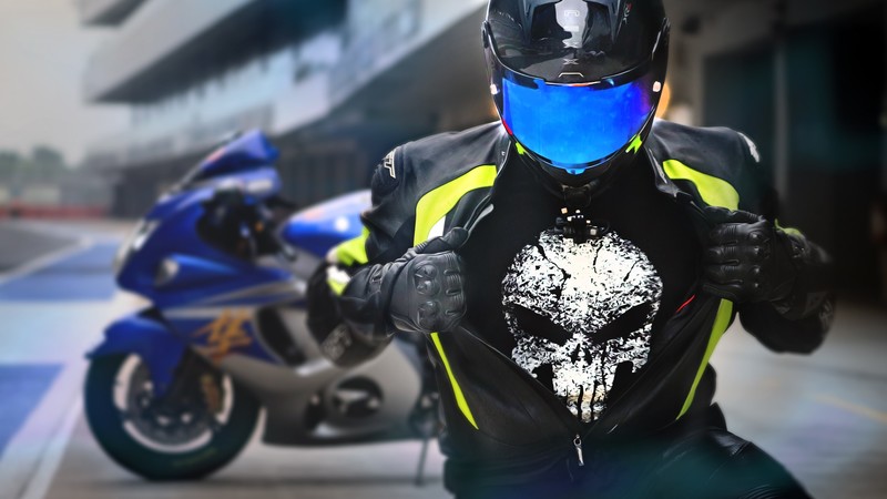 suzuki hayabusa, suzuki, bikes, hd, 4k, punisher