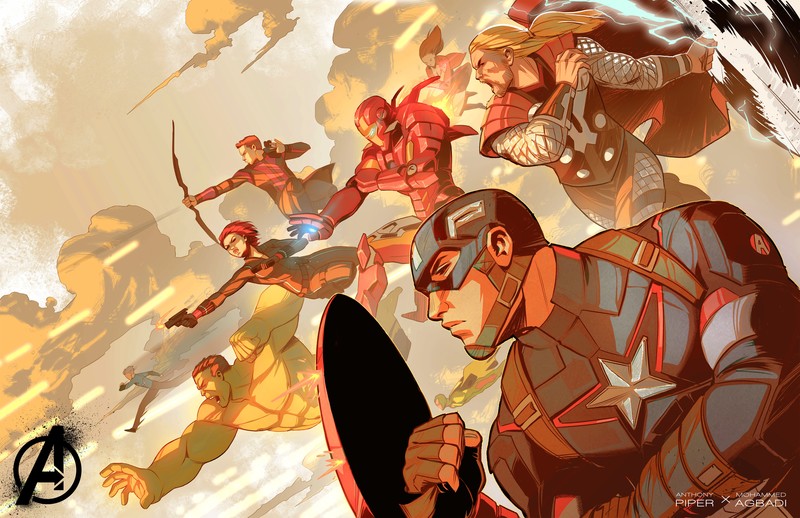 avengers, hd, 4k, artwork, artist, digital art, deviantart, superheroes, iron man, thor, captain america, hawkeye, hulk, black widow, 5k