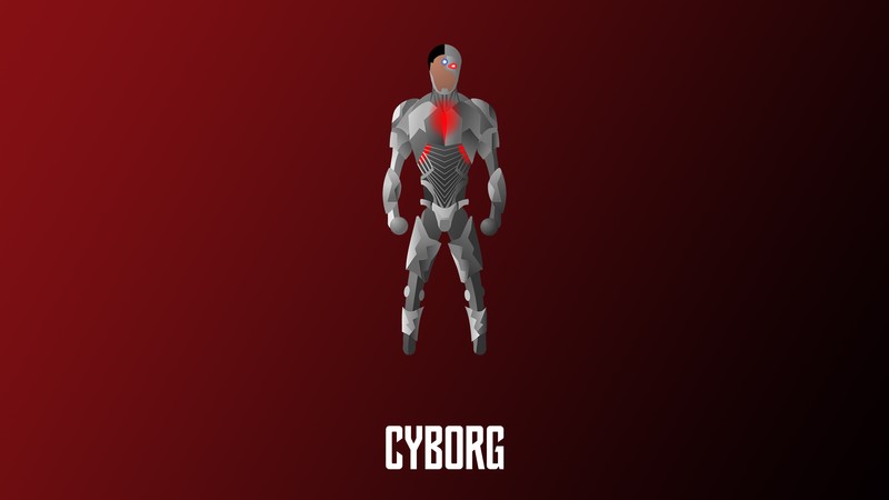 cyborg, superheroes, illustration, hd, 4k, minimalism, minimalist, digital art, behance
