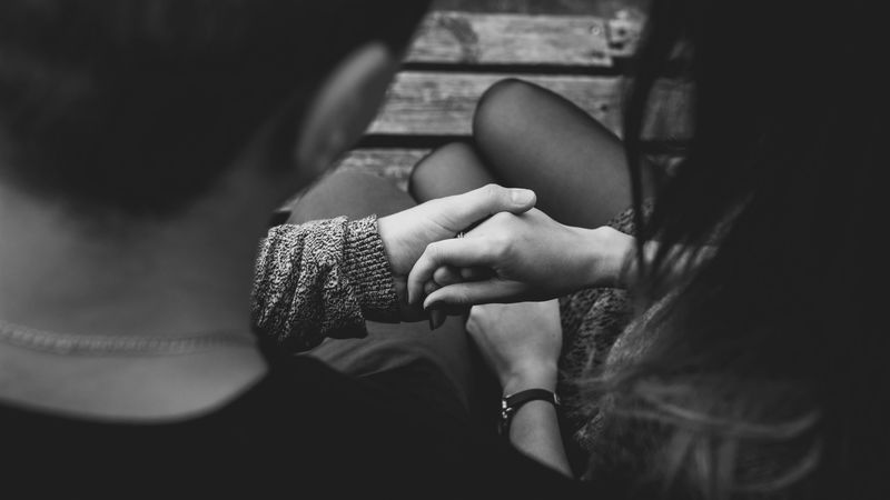 hands, touch, love, tenderness, bw, 4k