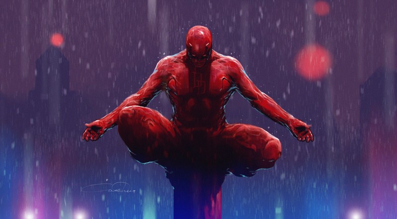daredevil, artwork, digital art, artist, hd, deviantart, 4k, superheroes