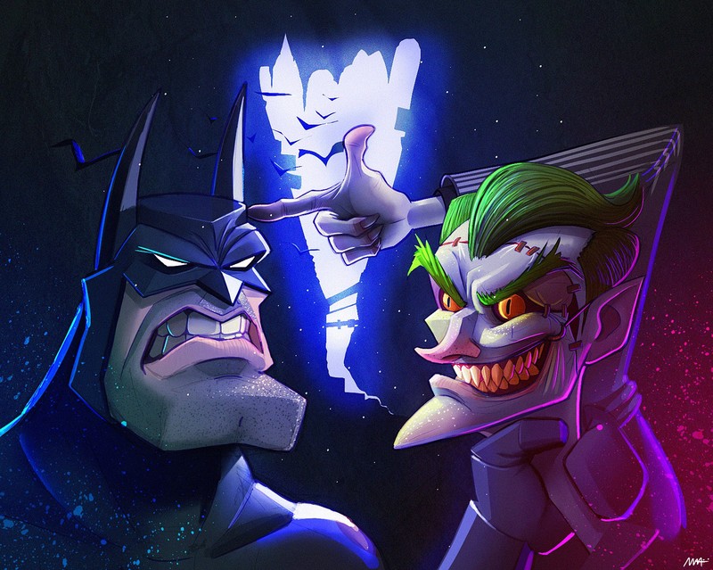 batman, joker, hd, artwork, artist, artstation, digital art, supervillain, superheroes