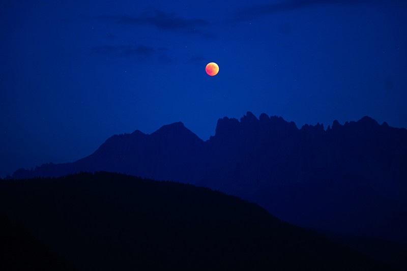 lunar, eclipse, evening, nature, hd, 4k, 5k