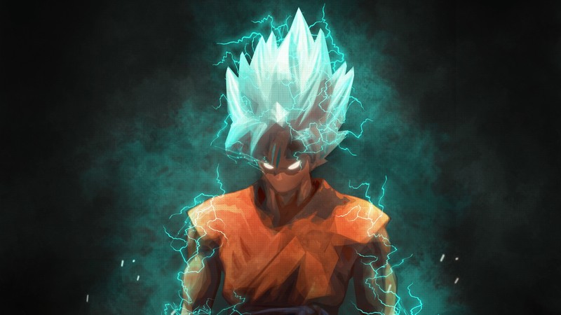 goku, anime, hd, artwork, artist, digital art, artstation