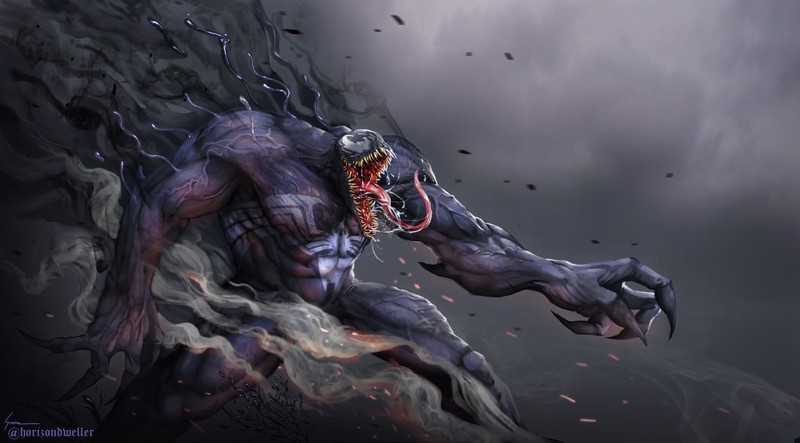 venom, digital art, hd, artwork, art, venom movie, 4k, supervillain